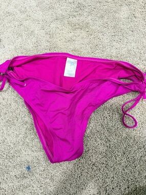 Kona Sol Bright Fuchsia Side Tie Bikini Bottoms
